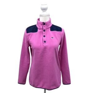 Vineyard Vines Harbor Fleece Quarter Snap Shep Shirt Pullover